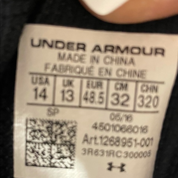 Under Armor Boot Size 14 - Picture 7 of 7